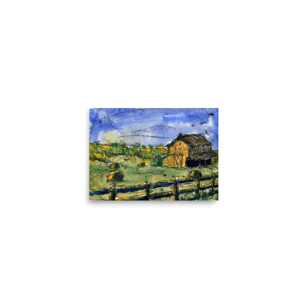 Barn on a Clear Day, 5" x 7" Print